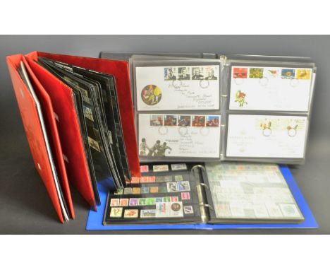 Stamps - Great Britain, Empire and Commonwealth, World, 19th century and onwards (3 albums); an album of first day covers, fr