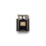 Watches - Dunhill lighter-clock, 1930s Rectangular silver case, silver…