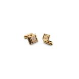Watches - Uti pair of cufflinks with integrated watch, 1950s Pair of 1…