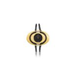 Watches - Gübelin Ellipse, 1970s. Ellipse case in 18k gold. Black dial…