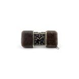 Watches - Movado Ermeto, 1930s Rectangular steel and chrome-plated met…