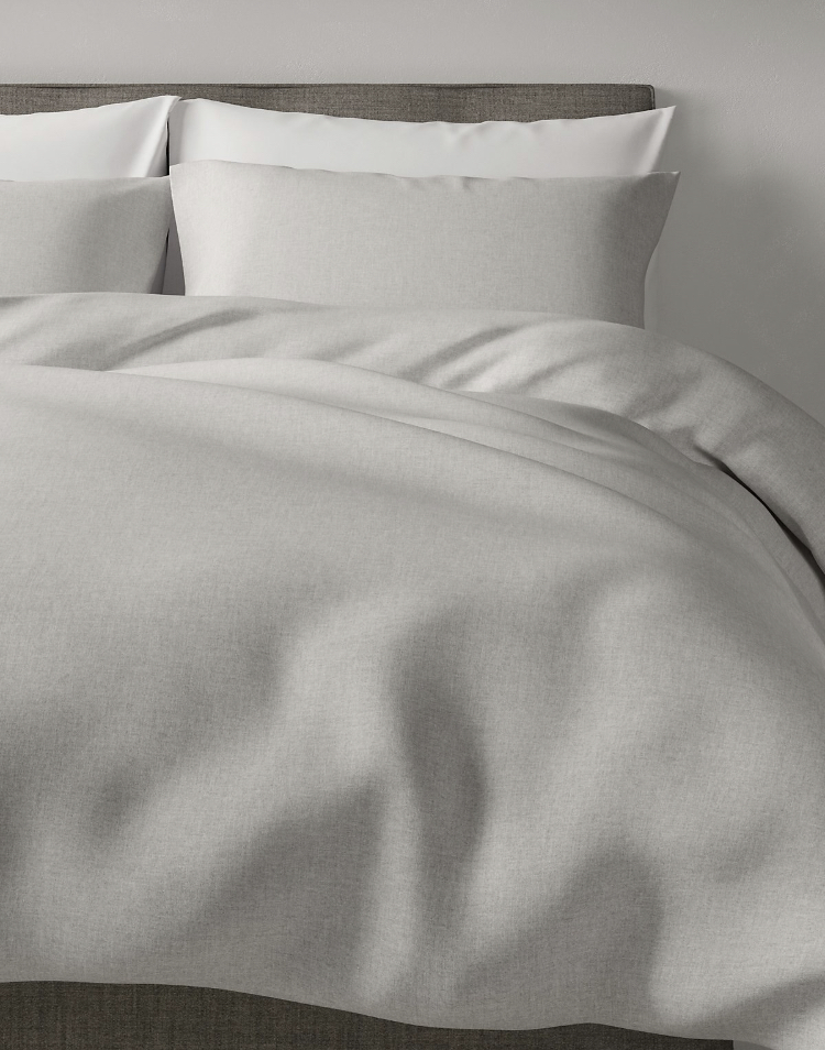 Pure Brushed Cotton Bedding Set, King Size