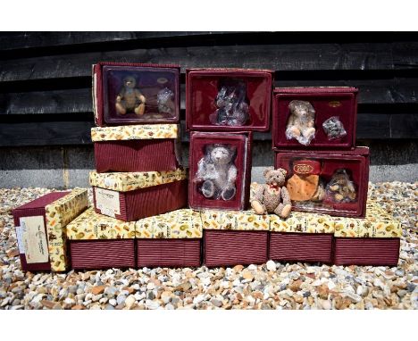 Thirteen boxes of Steiff Collection ceramic teddy bears by EnescoAll in good condition