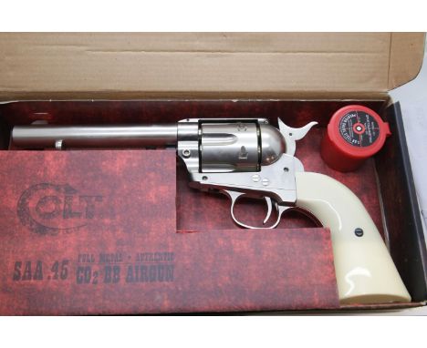 Colt boxed CO2 air pistol model SAA .45. P&amp;P Group 2 (£18+VAT for the first lot and £3+VAT for subsequent lots) 