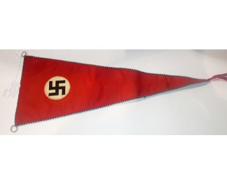 German WWII type pennant, L: 56 cm. P&amp;P Group 1 (£14+VAT for the first lot and £1+VAT for subsequent lots) 