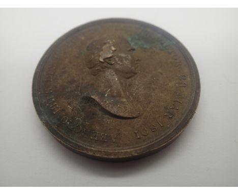 Highland Society medallion for the Egypt Campaign against Napoleon 1801. P&amp;P Group 1 (£14+VAT for the first lot and £1+VA