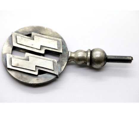 German SS type pennant finial, H: 9 cm. P&amp;P Group 1 (£14+VAT for the first lot and £1+VAT for subsequent lots) 