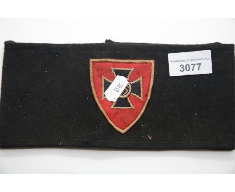 German WWII type Old Comrades armband. P&amp;P Group 1 (£14+VAT for the first lot and £1+VAT for subsequent lots) 
