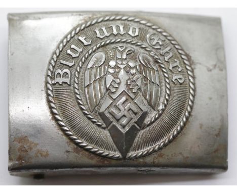German Third Reich type Hitler Youth belt buckle. P&amp;P Group 1 (£14+VAT for the first lot and £1+VAT for subsequent lots) 