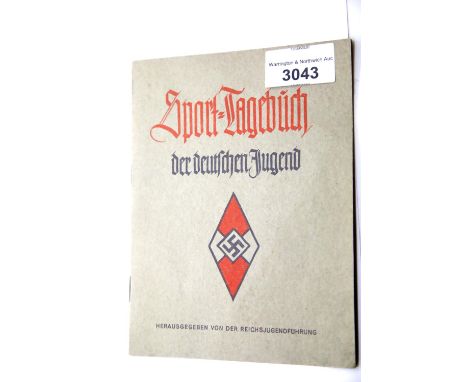 German Third Reich type Hitler Youth Sports Day book, unused. P&amp;P Group 1 (£14+VAT for the first lot and £1+VAT for subse