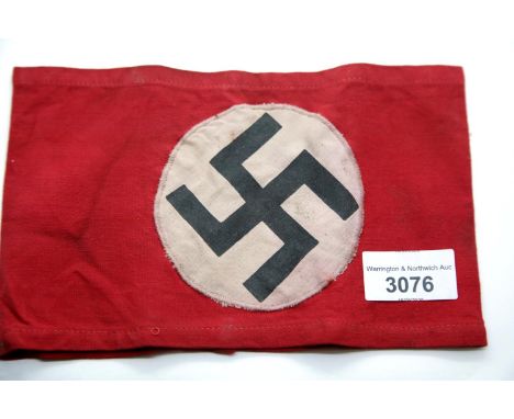 German Third Reich type party armband. P&amp;P Group 1 (£14+VAT for the first lot and £1+VAT for subsequent lots) 