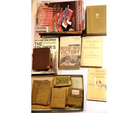 British WWII period Soldier's Word &amp; Phrase Book and Small Arms Manual, 1917 Brave Words for Brave Men and other handbook