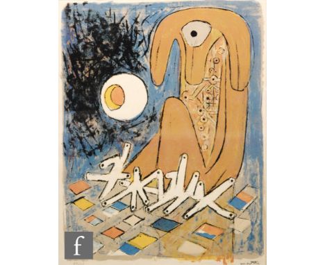 ROBERTO MATTA (1911-2002) - 'Le Pianiste', lithograph, signed in pencil and numbered 49/125, framed, 62cm x 46cm 