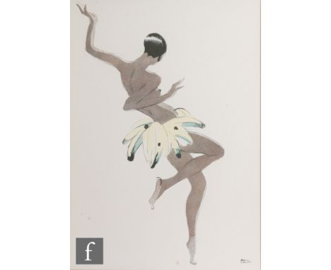 AFTER PAUL COLIN - Josephine Baker, photographic reproduction, framed, 68cm x 48cm, also one other signed lithograph by anoth