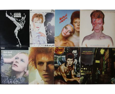 DAVID BOWIE - LP COLLECTION. Super collection of 14 x LPs and 5 x 7"s to include: Ziggy Stardust (RCA SF 8287, Mainman on sle