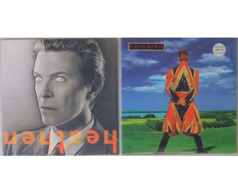 DAVID BOWIE - EARTHLING &amp; HEATHEN - ORIGINAL PRESSING LPs. Cracking bundle of 2 of Bowie's long out of print 90s/2000s LP