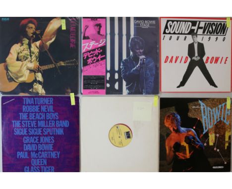 DAVID BOWIE - OVERSEAS PRESSINGS. On stage with the Thin White Duke once more with this cool collection of 13 x (largely) LPs