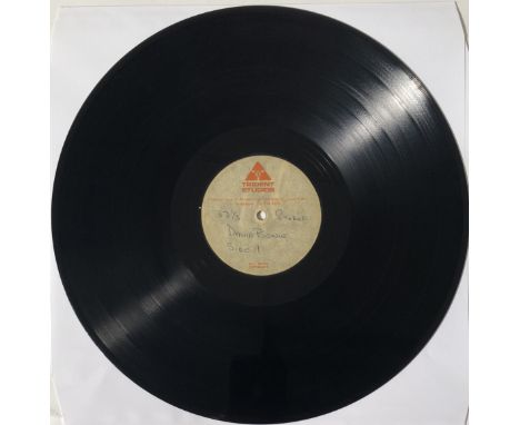 DAVID BOWIE - S/T (SPACE ODDITY) - UK TRIDENT ACETATE. True piece of Bowie history with this UK single sided Trident acetate 