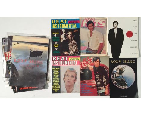 ROXY MUSIC POSTERS/MEMORABILIA. An assortment of Roxy Music memorabilia to include: four proof sleeve designs, two gatefold f