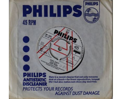 DAVID BOWIE - SPACE ODDITY - UK 7" DEMO (PHILIPS BF 1801). A real stunner here from this amazing collection, a top UK demo co