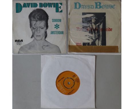 DAVID BOWIE - TURKISH 7" RELEASES. Lovely selection of 3 x extremely hard to track down original Turkish export 45s. Please r