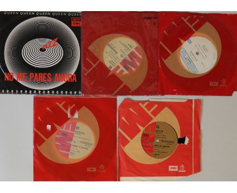 QUEEN - ARGENTINIAN 7". Maravilloso selection of 5 x scarce Argentinian export 7". Titles are Don't Stop Me Now/No Me Pares A