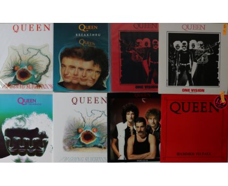 QUEEN - UK 12"/SHAPED 7". Excellent selection of 13 x 12" with ltd edition shaped sevens. Titles are I'm Going Slightly Mad (