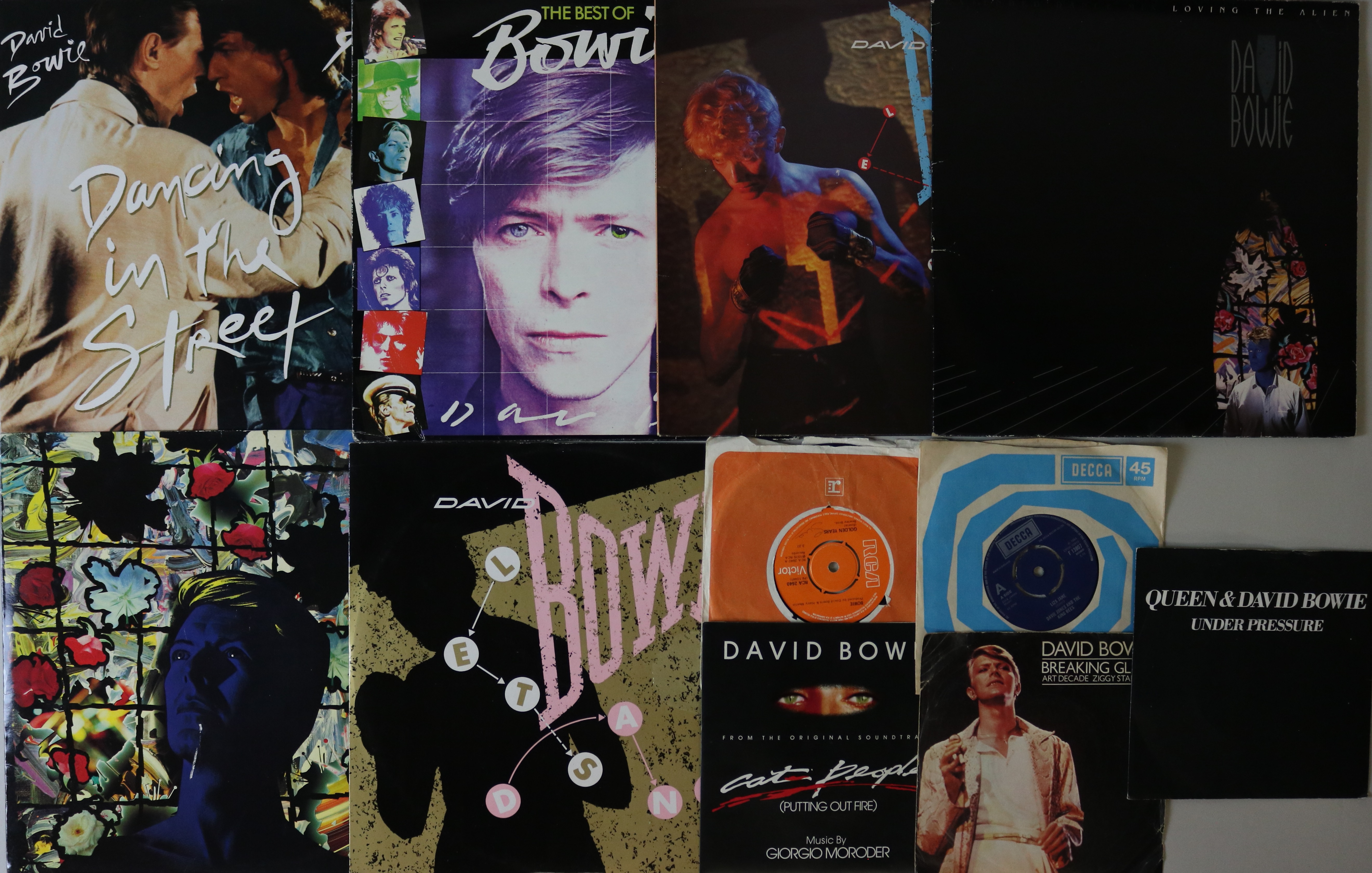 DAVID BOWIE - LP COLLECTION. Super collection of 14 x LPs and 5 x 7