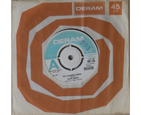 DAVID BOWIE - THE LAUGHING GNOME C/W THE GOSPEL ACCORDING TO TONY DAY - UK 7" PROMO (DM 123). A neatly presented original UK 