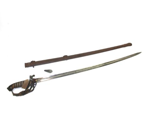 A British M1822 infantry officers sword with scabbard, an early example but AF
