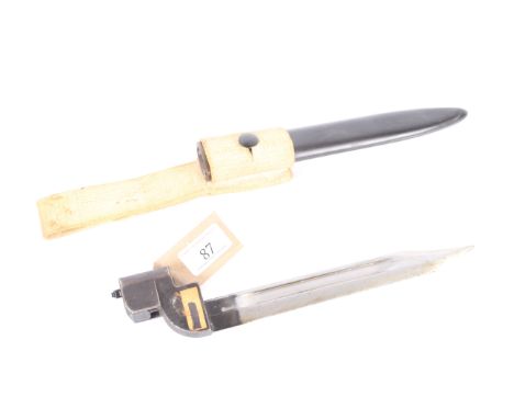 A British No.9 MkI bayonet with scabbard and frog 