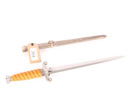 A Third Reich era army officers dress dagger by Alcoso Solingen, with scabbard 
