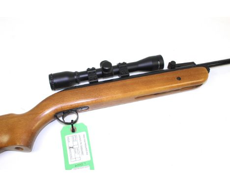 A B.S.A. Mercury air rifle .22Cal. with a Hawke 4 x 32 scopeAs a post 1939 air weapon the restrictions of the crime Reduction