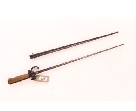 A French model 1886 Epée bayonet with scabbard