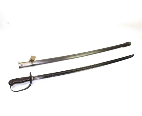 A good Japanese M1886 cavalry troopers sword with scabbard 