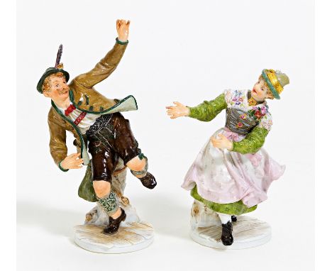   OBERBAYERISCHER SCHUHPLATTLER UND OBERBAYERISCHE SCHUHPLATTLERIN.  OBERBAYERISCHER SCHUHPLATTLER UND OBERBAYERISCHE SCHUHPL