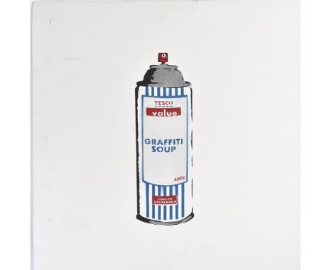 René Gagnon (American, b. 1971)'Tesco Graffiti Soup'2008Silkscreen Print on CanvasLimited edition 6 of 10 Signed to side of c