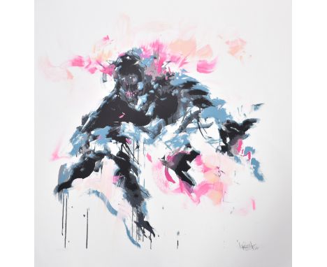 Mr Jago (British b. 1972)'Walking Wounded'20085 Colour screen print hand finished by the artistSigned, dated and numbered 12 