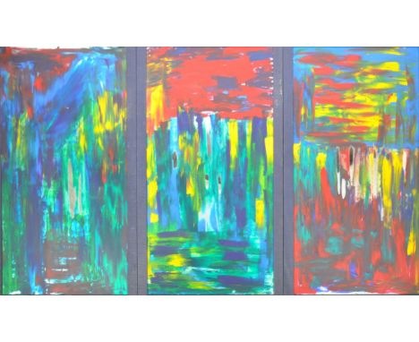 Frances Bildner 'Forest, Jungle & Jungle 2'Three part acrylic on mirror glass Framed 142cm x 81cm (56" x 32")Described by Imp