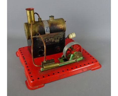 Mamod Stationary Steam Engine S.E.1, with light,   Condition Report  Used  Click here for further images, condition, auction 