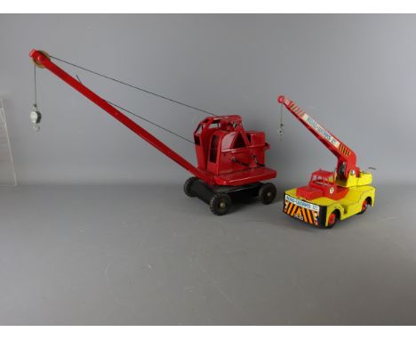 Tri-ang tiplate model of the 4-ton Jones Mobile Crane made by K & L Steelfounders and distributed by George Cohen Sons & Co. 