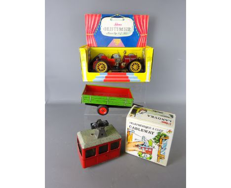 Schuco 1225 tinplate 'Old Timer' Mercer Type 35J 1915 model car in original box with instructions & key, two Kovap tinplate L
