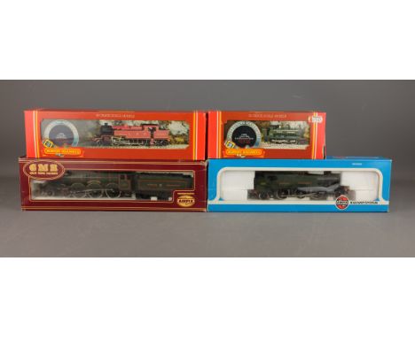Hornby 00 gauge GWR Pannier Tank 2721, LMS Class 4P 2-6-4 tank, GMR GWR 'Caerphilly Castle' loco. 4073, Airfix GWR Prairie Ta