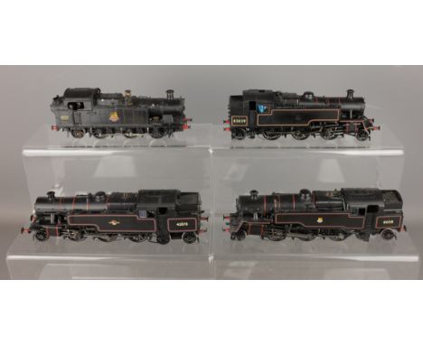 Bachmann 00 gauge BR Black Steam locos 6624, 82029, 80118, 42073 (4)    Condition Report  Some wear Click here for further im