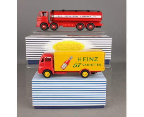 Two Dinky Atlas Supertoys models: Leyland Octopus Tanker ESSO, 943, & Guy Warrior 'Heinz' both boxed with certificates, (2)  