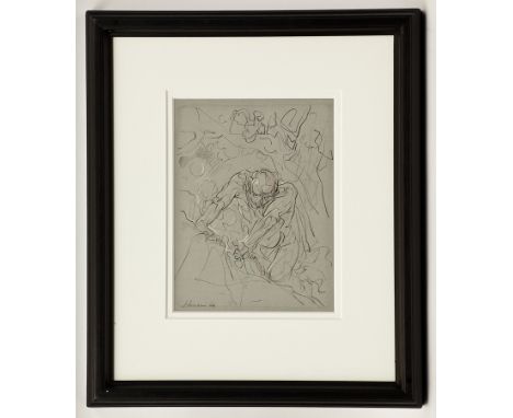 * PETER HOWSON OBE,
ST. PETER (STUDY)
charcoal and wash on paper, signed and dated '08, further signed, titled and dated vers