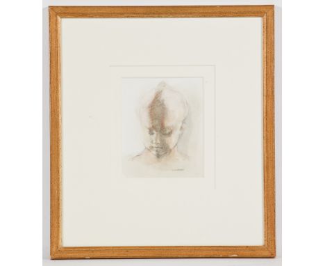 * ALEXANDRA GARDNER,
PORTRAIT OF A CHILD
mixed media on paper, signed
17cm x 14cm
Mounted, framed and under glass