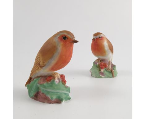 Two Royal Worcester models, of Robins, model number 3197