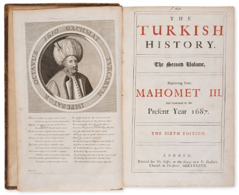 Levant.- Rycaut (Paul) The Turkish History from the Original of the Nation, to the Growth of the Ottoman Empire, 2 vol. only 