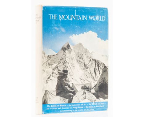 Mountaineering.- Kurz (Marcel, editor) The Mountain World 1954, first edition, signed by Edmund Hillary and members of the Ev